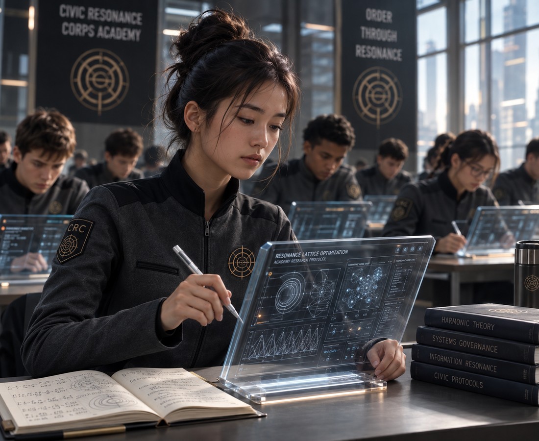 Ori studying harmonic systems at the Academy