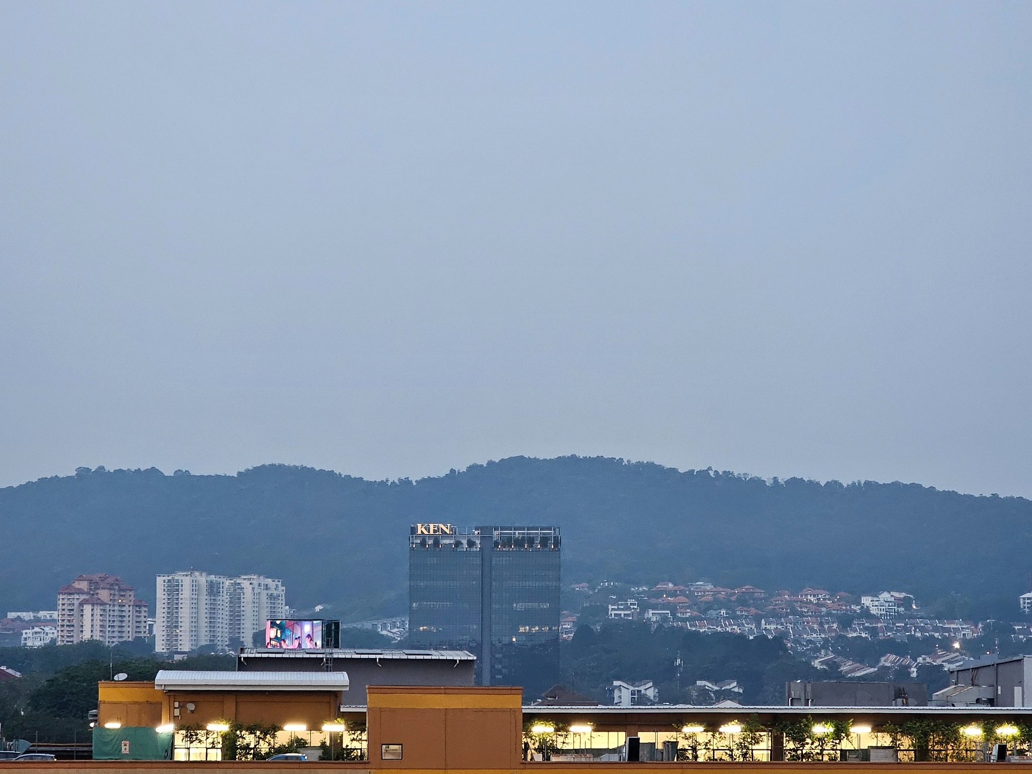 A quiet green Kuala Lumpur suburb seen through the Windwalker field of observation