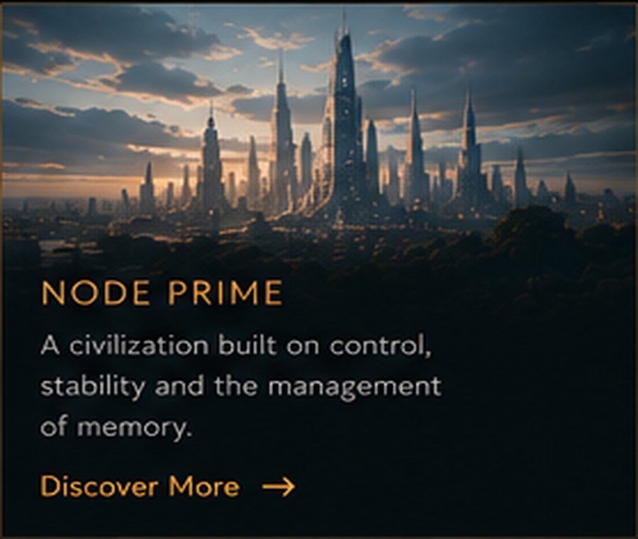 Node Prime, a controlled future city